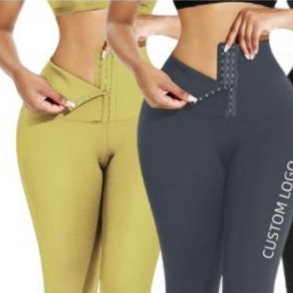 High waist 3 row compression leggings